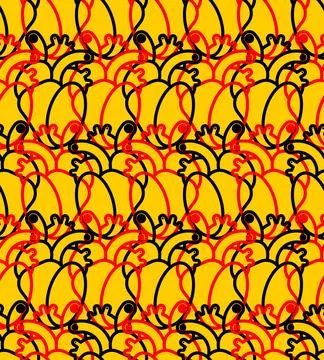 Anatomical heart pattern seamless. heart background Stock Illustration