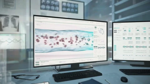 Anatomy Analysis System Diagnoses First ... | Stock Video | Pond5