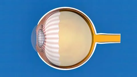 Anatomy and Structure of the Eye Stock Illustration