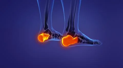 Anatomy of the human calcaneus イラスト素材
