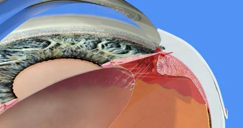 Anatomy of the Human Eye Stock Illustration