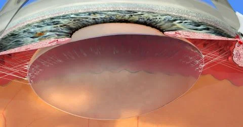 Anatomy of the Human Eye Stock Illustration