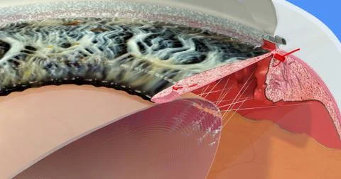 Anatomy of the Human Eye Stock Illustration