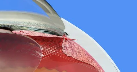 Anatomy of the Human Eye Stock Illustration