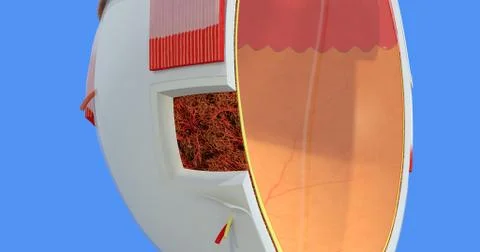 Anatomy of the Human Eye Stock Illustration