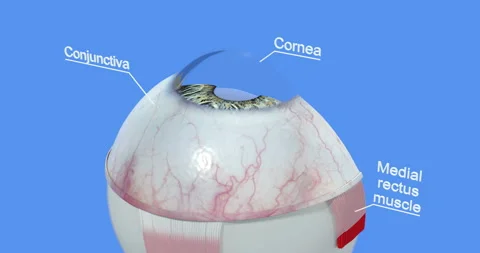 Anatomy of the human eye, part 1 Stock Footage 108377948