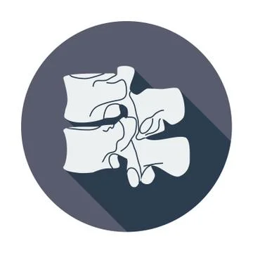 Anatomy spine icon. Illustrazione stock