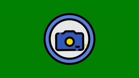 Ancamera green background clock green screen animated chromakey background Stock Footage 314067454