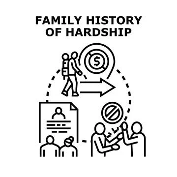 Ancestral heritage of life difficulty concept Stock Illustration