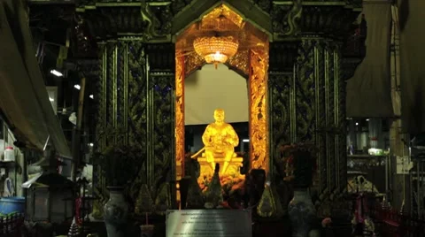 Ancestral Thai Shrine Stock Footage 8664962