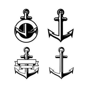 ANCHOR BLACK Stock Illustration