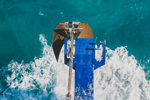 Anchor on the boat Foto stock