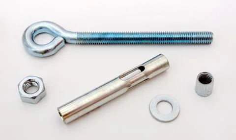 Anchor bolt with a loop Stock Photos