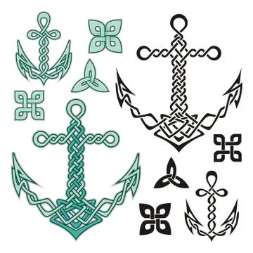 Anchor Celtic Stock Illustration