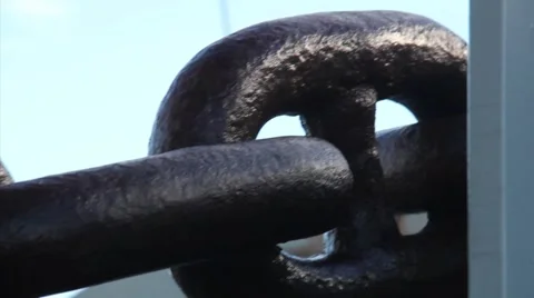 Anchor chain Stock Footage 1861813