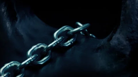 Anchor Chain Is Released Or Pulled Up On Ship Stock Footage 330140811