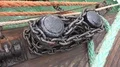 Anchor chains on board of four-masted steel barque STS Sedov Седов 4k or 4k+ Resolution