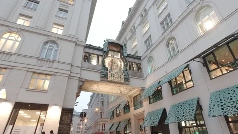 Anchor Clock Vienna Stock Footage 126934049