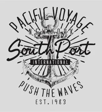 Anchor doodle vector Stock Illustration