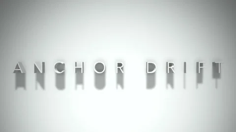 anchor drift 3D title animation white te... | Stock Video | Pond5