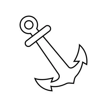 Anchor icon design Stock Illustration