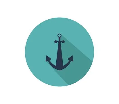 Anchor icon illustrated in vector on white background Stock Illustration
