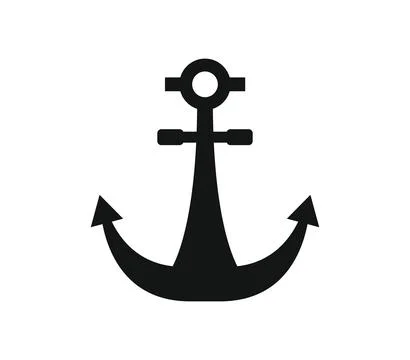 Anchor icon illustrated in vector on white background Stock Illustration