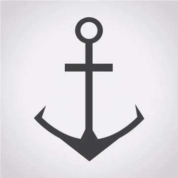 Anchor icon Stock Illustration