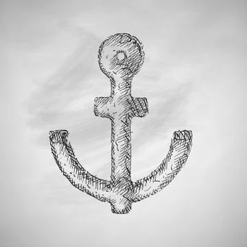 Anchor icon Stock Illustration