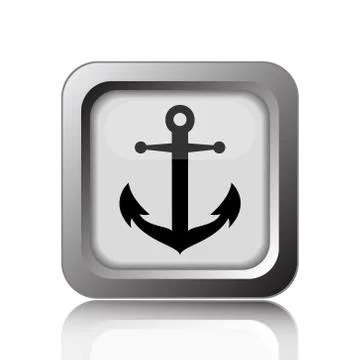 Anchor icon. Internet button on white background.. Stock Illustration