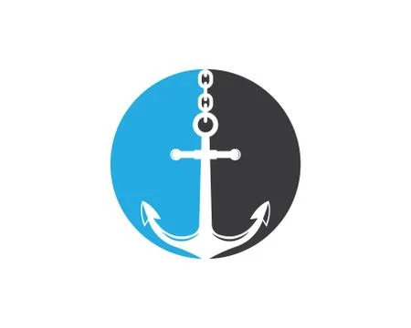 Anchor icon Logo Template vector Stock-Illustration