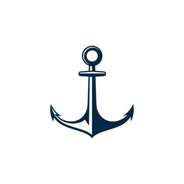 Anchor icon Logo Template vector Stock Illustration