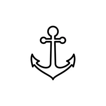 Anchor icon vector. Anchor symbol logo. Anchor marine icon. Stock Illustration