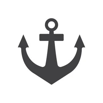 Anchor icon vector Stock Illustration