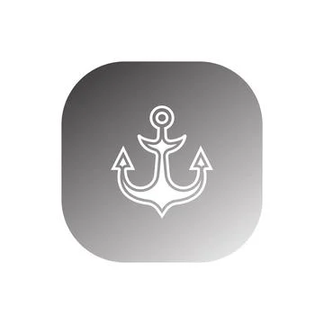 Anchor icon vector Stock Illustration