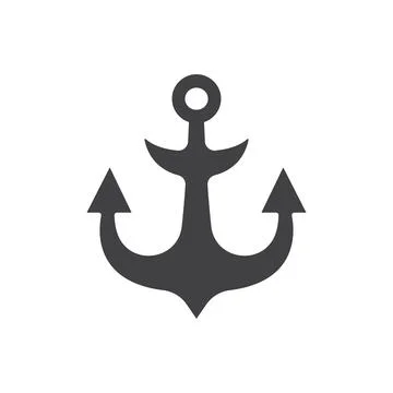 Anchor icon vector Stock Illustration