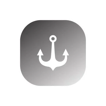 Anchor icon vector Stock Illustration