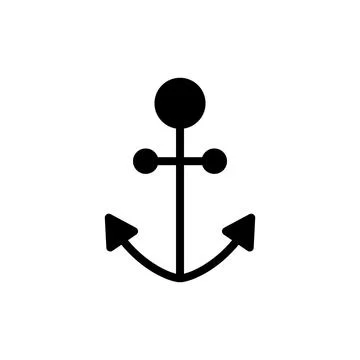 Anchor icon vector illustration. Anchor sign and symbol. Anchor marine icon. Stock Illustration