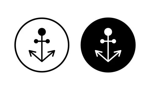 Anchor icon vector illustration. Anchor sign and symbol. Anchor marine icon. Stock Illustration