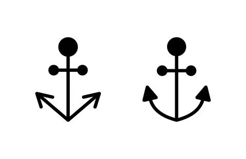 Anchor icon vector illustration. Anchor sign and symbol. Anchor marine icon. Stock Illustration