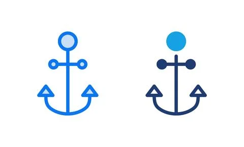 Anchor icon vector illustration. Anchor sign and symbol. Anchor marine icon. Stock Illustration