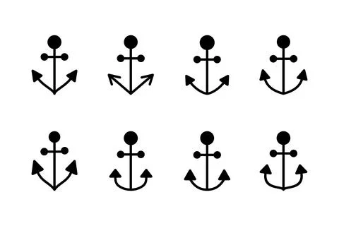 Anchor icon vector illustration. Anchor sign and symbol. Anchor marine icon. Ilustración de archivo