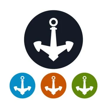 Anchor icon, vector illustration 스톡 일러스트