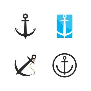 Anchor  illustration design 스톡 일러스트