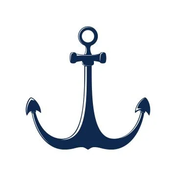 Anchor isolated on white background 스톡 일러스트