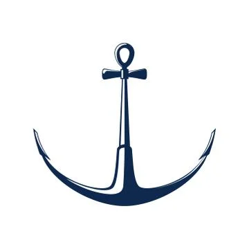 Anchor isolated on white background 스톡 일러스트
