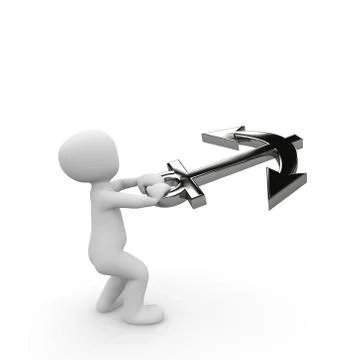 Anchor litter Stock Illustration