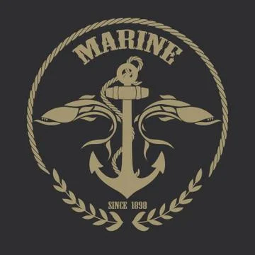 Anchor logo Stock Illustration