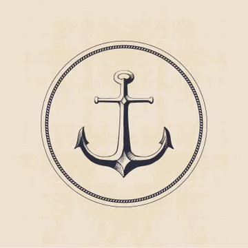 Anchor logo Stock Illustration