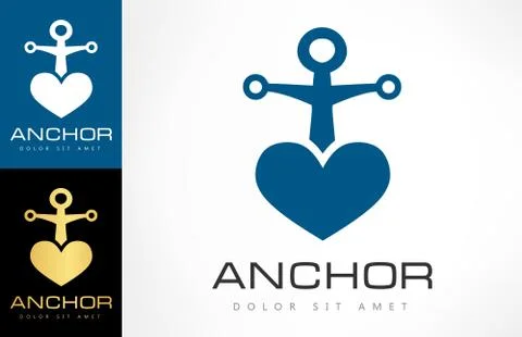 Anchor logo Stock Illustration